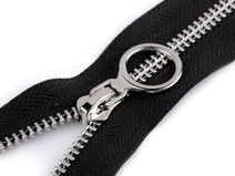 Kovový zip No 5 délka 60 cm s ozdobným jezdcem