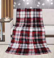 Přikrývka Kemping PLUS Červená,Šedá,Bílá 7700/014 150x200 cm