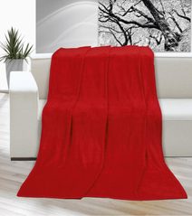 Deka červená Korall micro jednolůžko 150x200 cm