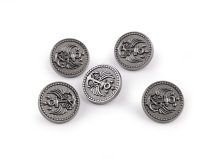 Kovový knoflík velikost 28"; 32"; 36" 5 kusů