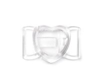 Plavkové zapínání srdce šíře 20 mm plastové 2 páry