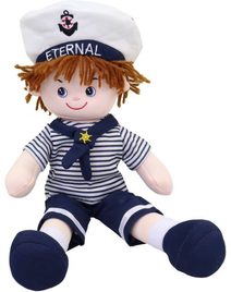 Panenka Natálka soft látková textilní námořník hadrový panák 2 druhy