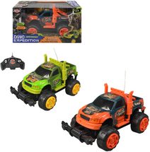 RC Auto Dino off-road na vysílačku 27MHz plná funkce na baterie 2 barvy