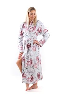 Dámský župan Annie pivoňky světlé 21 26 0011