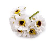 Umělý květ na drátku 6 kusů