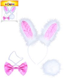 KARNEVAL Zaječí uši set s motýlkem a ocáskem *KARNEVALOVÝ DOPLNĚK*