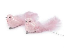 Dekorace ptáček s klipem 2 kusy