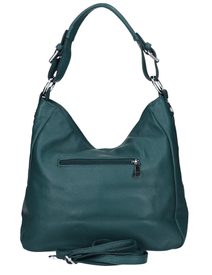 Moderní velká crossbody kabelka 74-MH metalická modrá