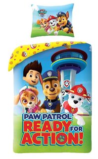 Povlečení Paw Patrol Ready Bavlna, 140/200, 70/90 cm