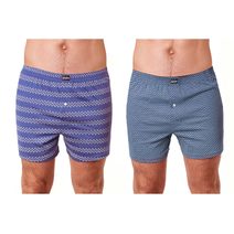 Pánské boxerky COTTON BOXER - set se vzorem 2 ks BU848765