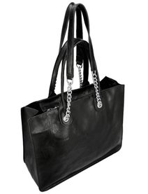 Elegantní šedá velká dámská kabelka přes rameno