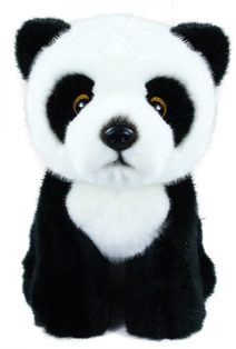 Plyšová panda sedící 30 cm ECO-FRIENDLY