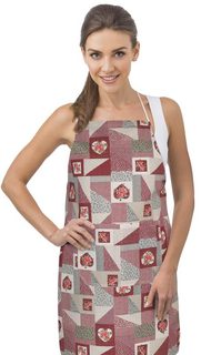 Kuchyňská zástěra EMA Bordová 7750/537 zástěra 67x84 cm