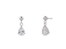 Náušnice z nerezové oceli s broušeným kamínkem