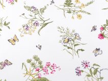 Bavlněná látka / plátno polní květy METRÁŽ