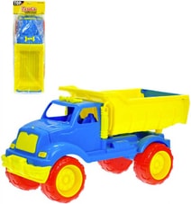 Baby auto nákladní 59cm barevná sklápěčka pro miminko plast v sáčku