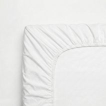 Bílé Saténové Prostěradlo 180x200 cm