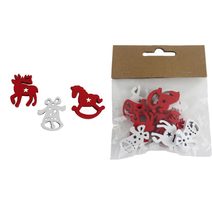 Vánoční přízdoby, 12 ks D6333 - 3 cm