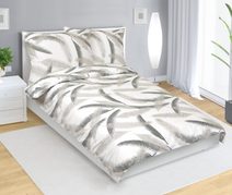 Povlečení bavlněné Šedá,Bílá 90/929