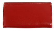 Kožená červená dámská peněženka s motýly v dárkové krabičce