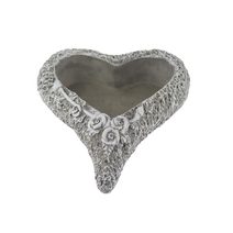 Cementový obal k osázení srdce X7059/2 - 20 x 24.5 x 6.5 cm