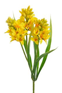 Umělá rostlina hyacint - žlutá 30 cm