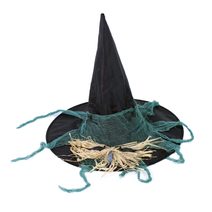 Klobouk čarodejnický/halloween pro dospělé s pavouky