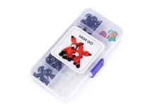 Sada očí s pojistkou s glitry Ø10; 12 mm