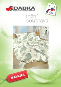 Povlečení bavlněné - 140x200, 70x90 modré srdce