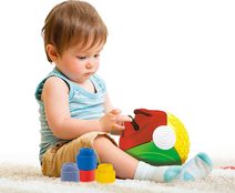 CLEMENTONI CLEMMY Baby senzorický míček + 5 kostek pro miminko