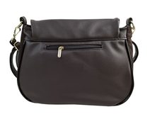 GROSSO Čokoládově hnědá crossbody kabelka