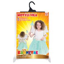 Dětský kostým tutu sukně zlatá víla s hůlkou a křídly e-obal