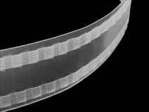 Záclonovka šíře 80 mm s poutky na kovové háčky METRÁŽ