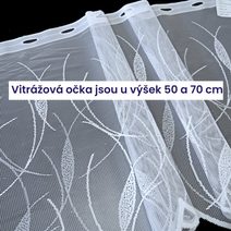 Kusová záclona Miranda s olůvkem 140x250 cm