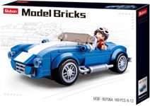 SLUBAN Model Bricks Auto sportovní kabriolet 169 dílků + 1 figurka STAVEBNICE