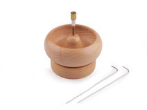 Dřevěný mlýnek na rokajl Ø9 cm (s jehlou)