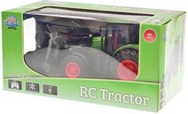 RC Traktor s čelním nakladačem 2,4GHz na vysílačku zelený na baterie Světlo