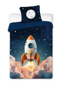 FARO Povlečení Raketa svítící Bavlna, 140/200, 70/90 cm