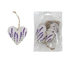 Srdce k zavěšení, 10 ks D6670 - 7 cm