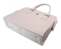 PUNCE LC-01 pudrová matná dámská kabelka pro notebook do 15.6 palce