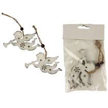 Andílci k zavěšení, 2 ks D1227/B - 9,5 x 0,5 x 6 cm