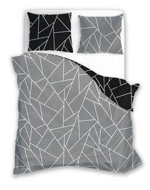 FARO Povlečení bavlněný satén Milagro Verde 07 Geometrie Bavlna - Satén, 140/200, 70/90 cm