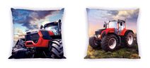 FARO Povlak na polštářek Traktor červený Bavlna, 40/40 cm