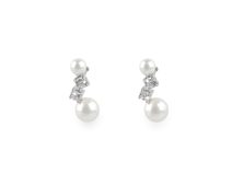 Perlové náušnice z nerezové oceli