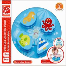 Baby puzzle kruhové moře skládačka v rámečku pro miminko