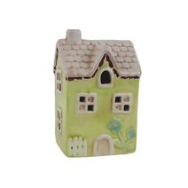 Dekorace domeček s LED osvětlením X6661 - 7.5 × 6.3 × 12 cm