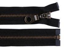 Staromosazný zip YKK No 5 délka 65 cm bundový