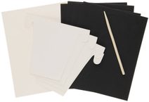 Vyškrabovací obrázky Jednorožec sešit 8 listů s nástrojem 2 druhy