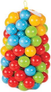 Baby lehké míčky barevné plastové 9cm set 100ks do hracího koutku do bazénku