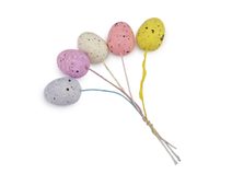 Velikonoční mini vajíčka na drátku 5 ks